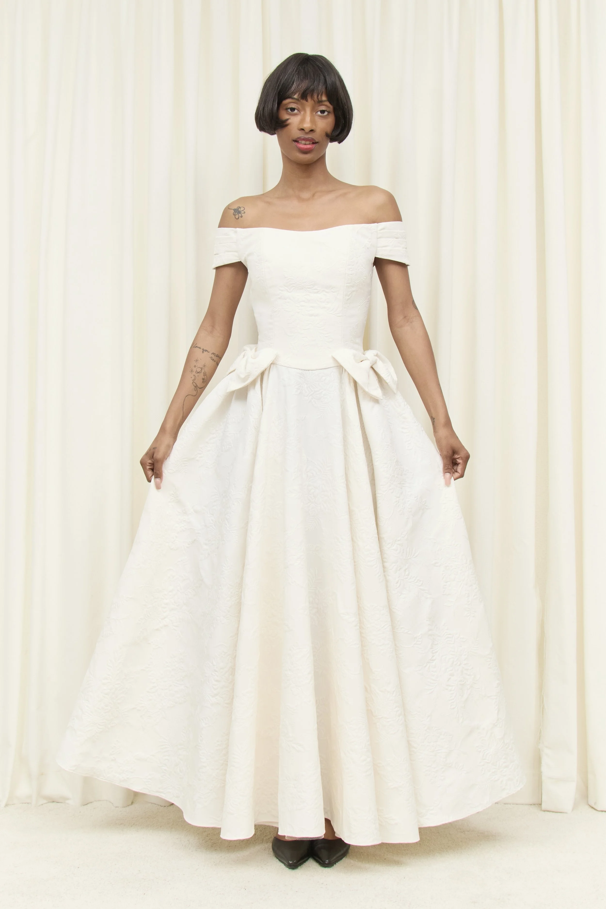 Dorris Puff Sleeve Gown — Tanner Fletcher